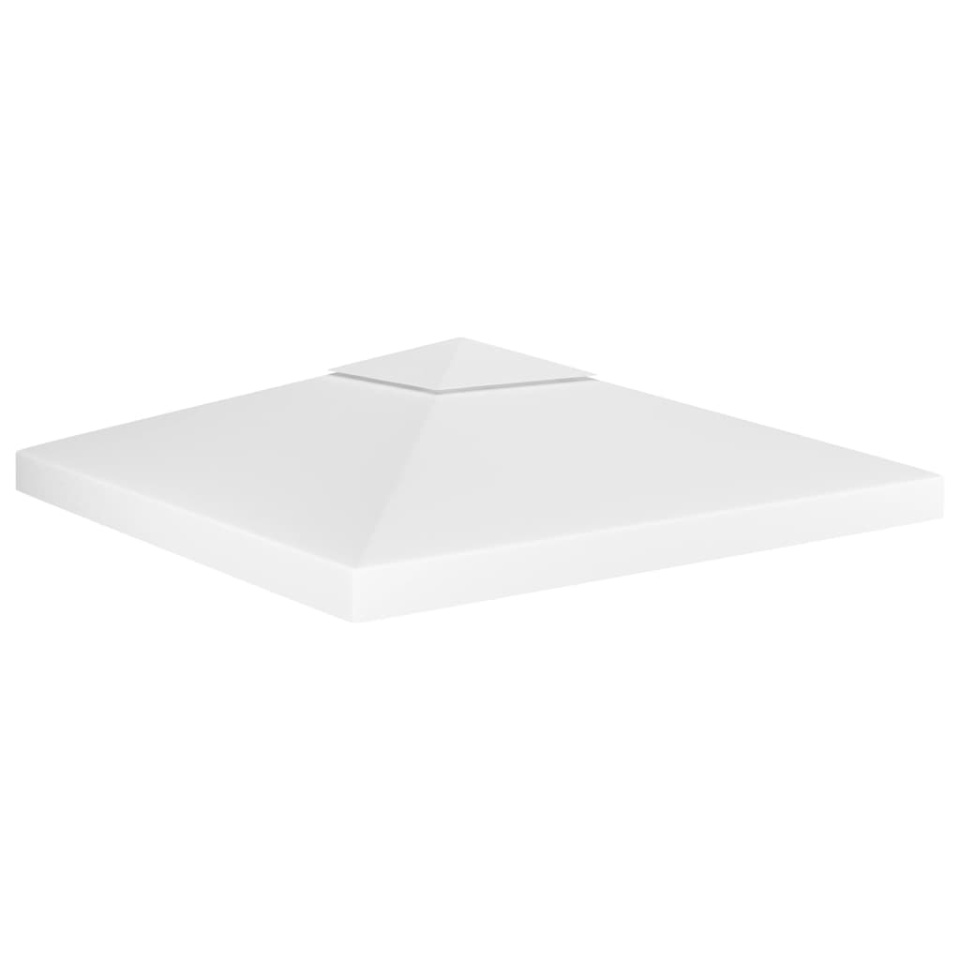 Acoperiș de pavilion cu 2 niveluri, alb, 3x3 m, 310 g/m²