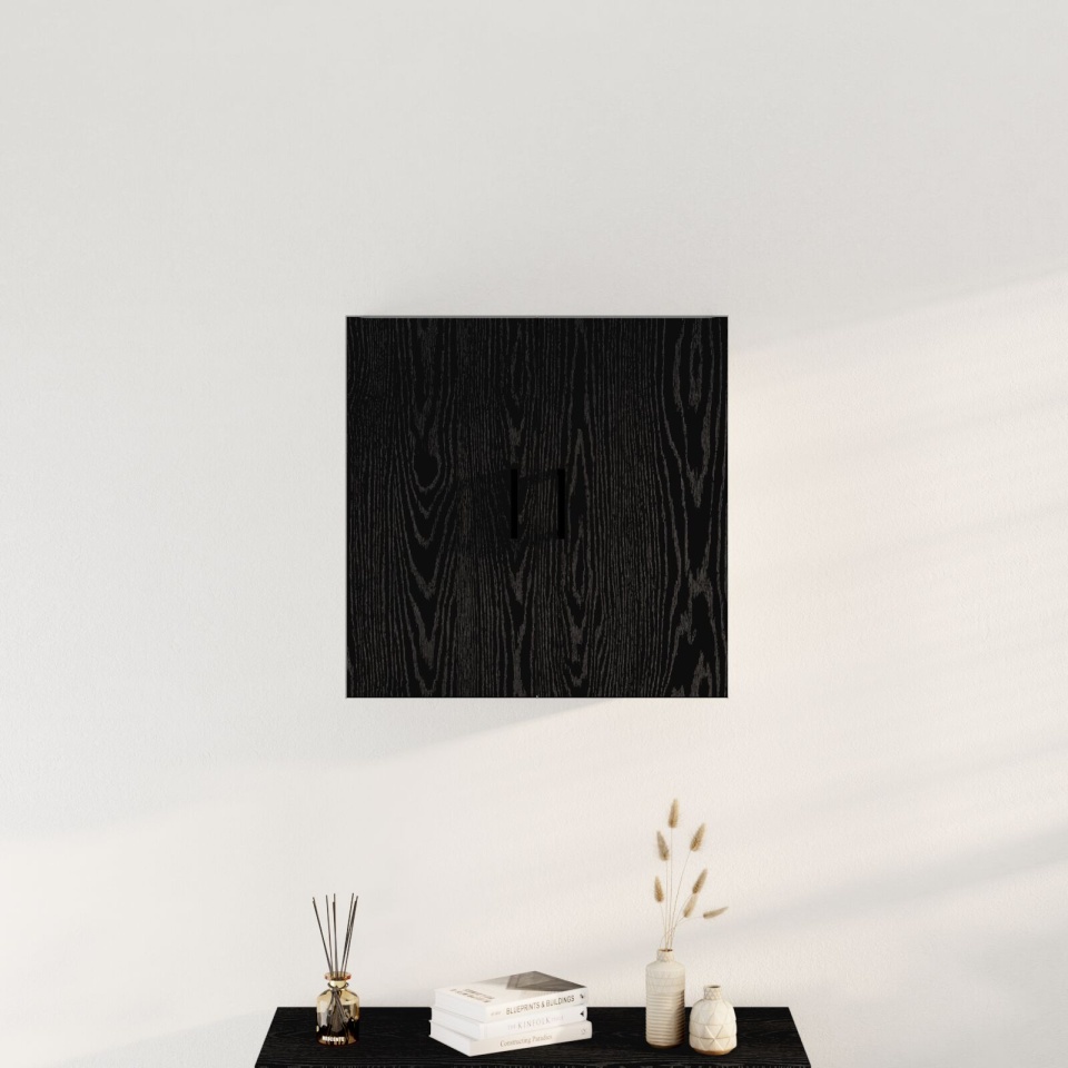 Armarium Negru Stejar 60x31x60 cm Lemn prelucrat