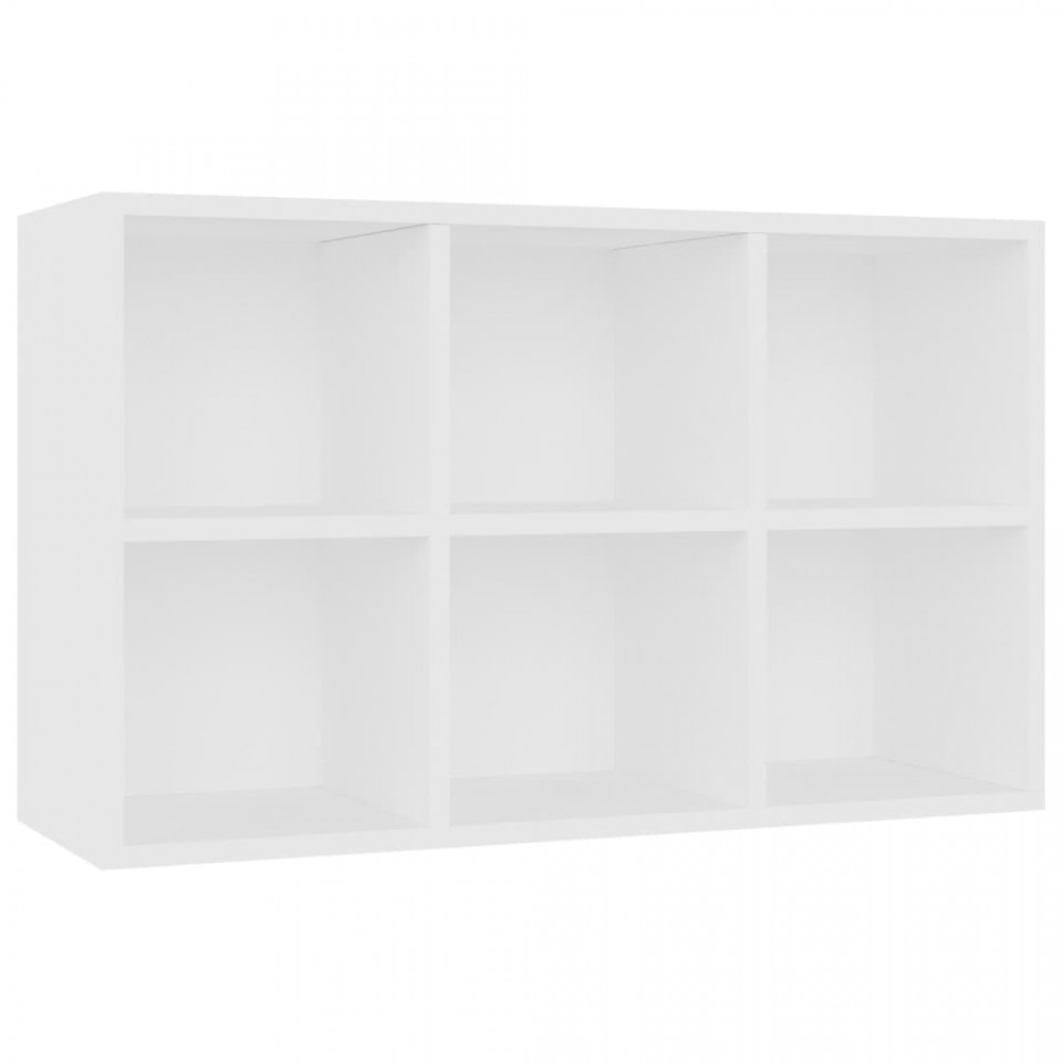 Bibliotecă/Servantă, alb, 66x30x97,8 cm, PAL