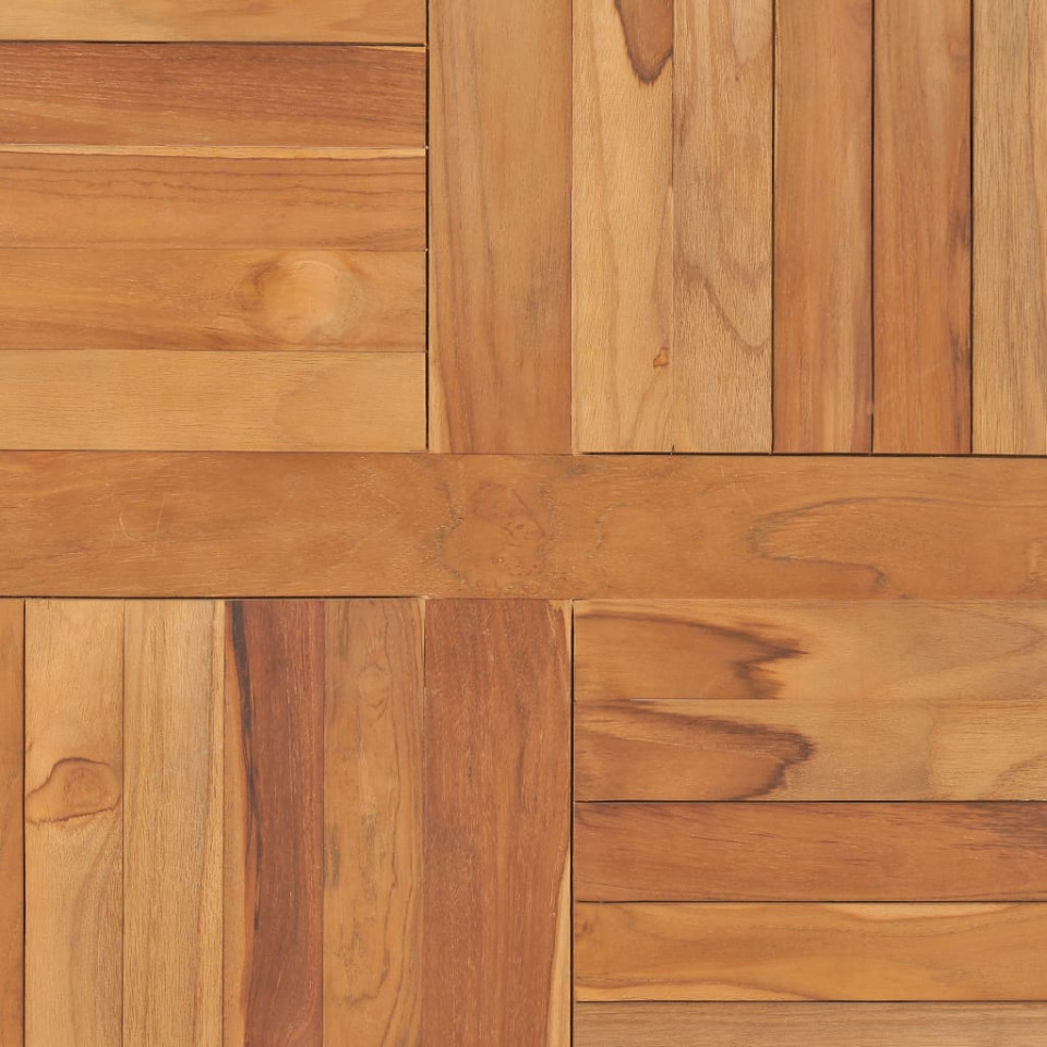 Blat de masă pătrat, 80 x 80 x 2,5 cm, lemn masiv de tec