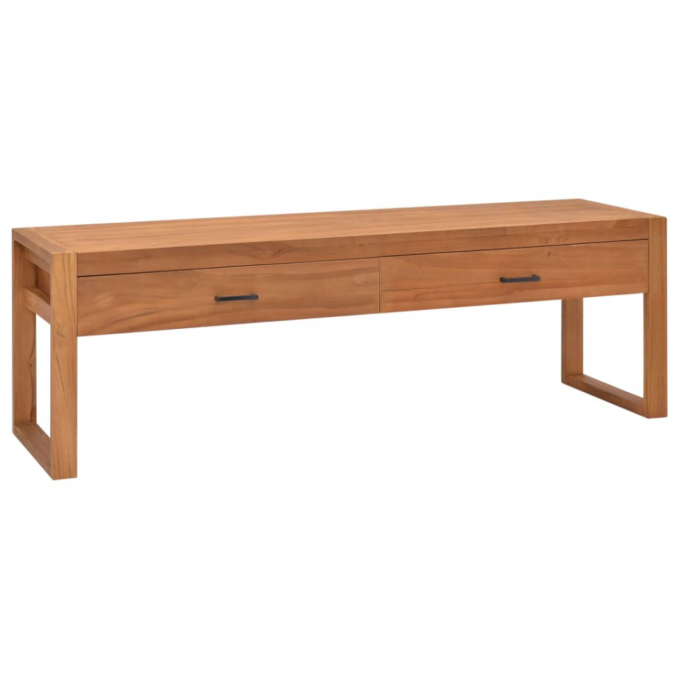Comodă tv, 140 x 40 x 45 cm, lemn de tec reciclat