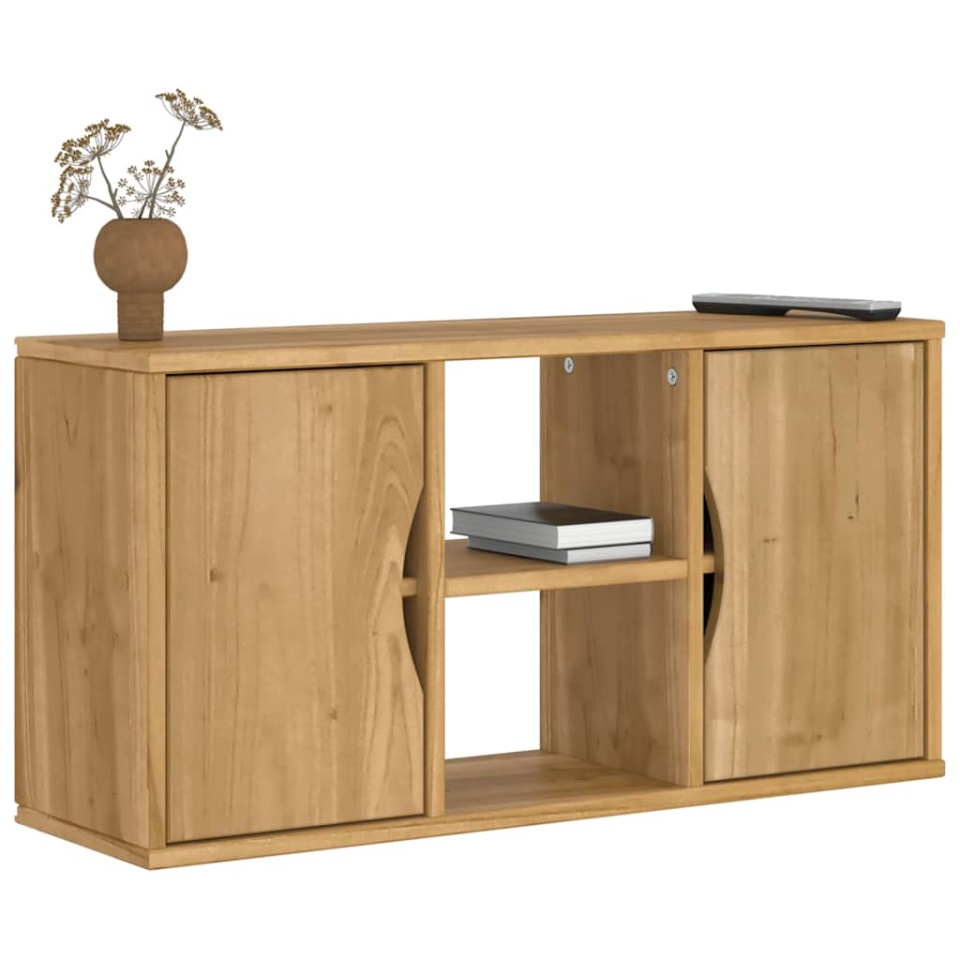 Dulap TV „ODDA” 79x24x40 cm din lemn masiv de pin