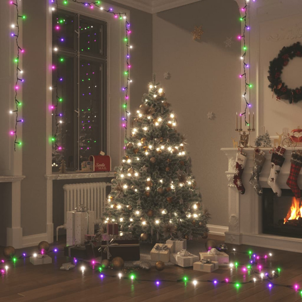 Instalație cu 600 led-uri, pastel multicolor, 60 m, pvc