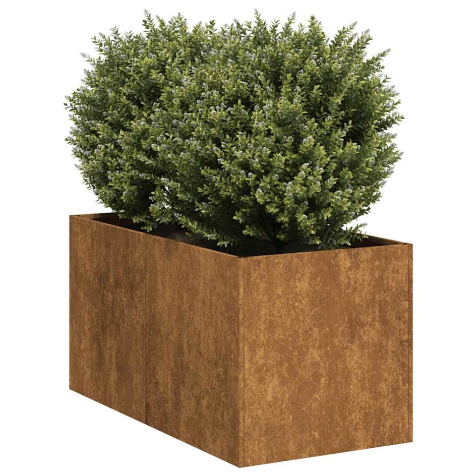 Jardinieră Rusty 40x80x40 cm Oțel pentru intemperii