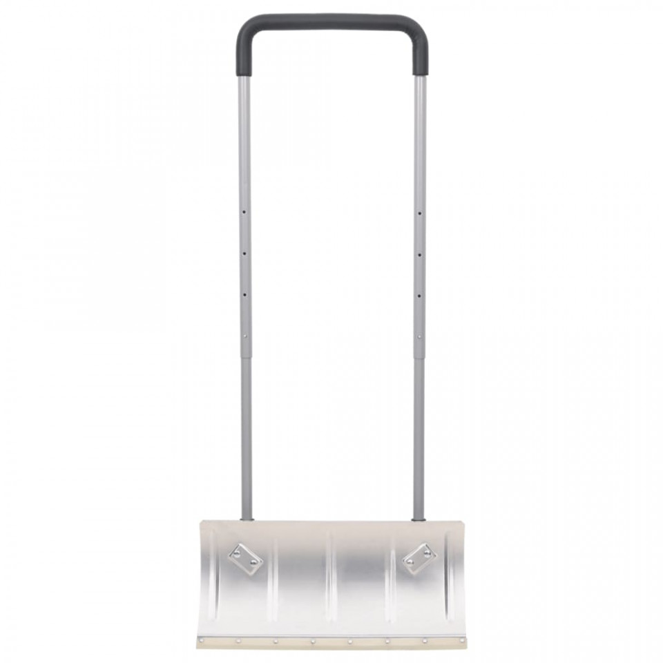 Lopată de zăpadă mâner extensibil argintiu 61 cm lamă din oțel