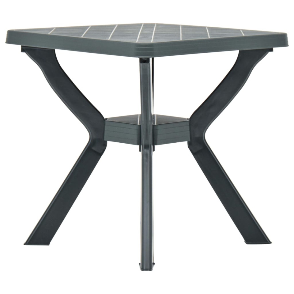 Masă de bistro, verde, 70x70x72 cm, plastic