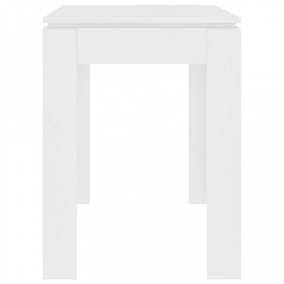 Masă de bucătărie, alb, 120 x 60 x 76 cm, PAL