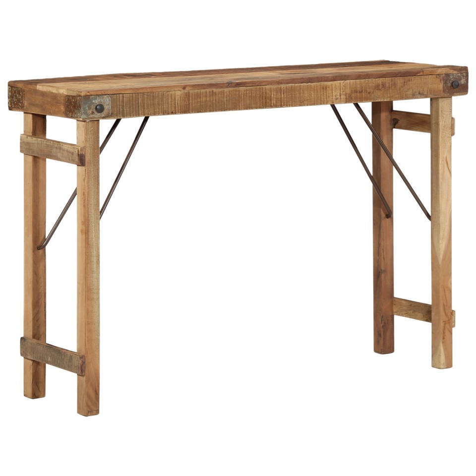 Masă de Consolă 110x35x76 cm Lemn Masiv Recuperat