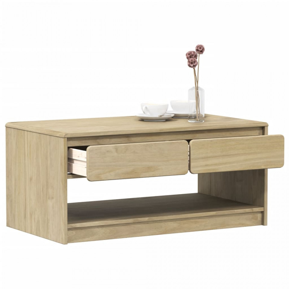 Măsuță de cafea "SAUDA", stejar, 99x55x45 cm, lemn masiv de pin