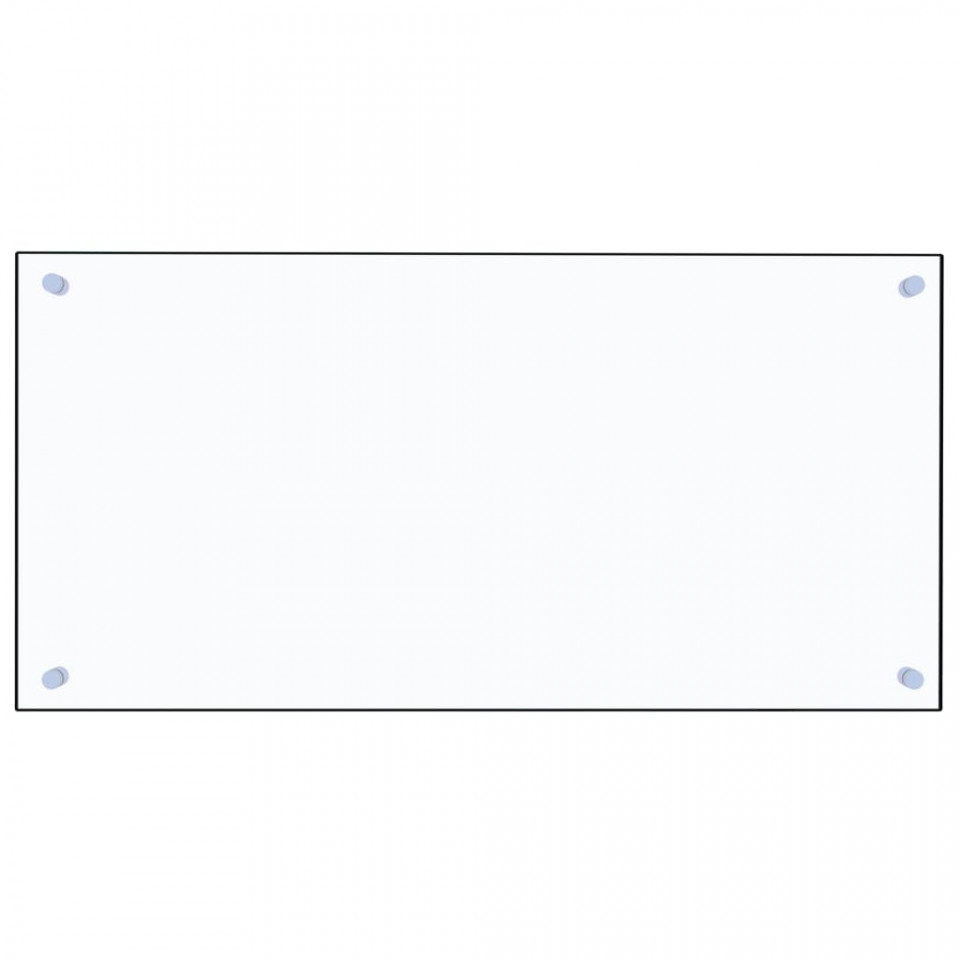 Panou antistropi bucătărie transparent 80x40 cm sticlă securiz.