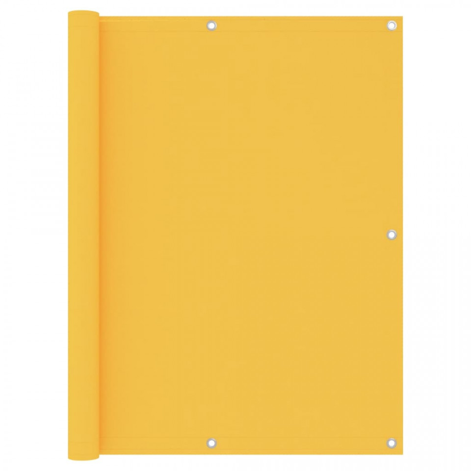 Paravan de balcon, galben, 120×600 cm, țesătură Oxford 120x600 imagine noua