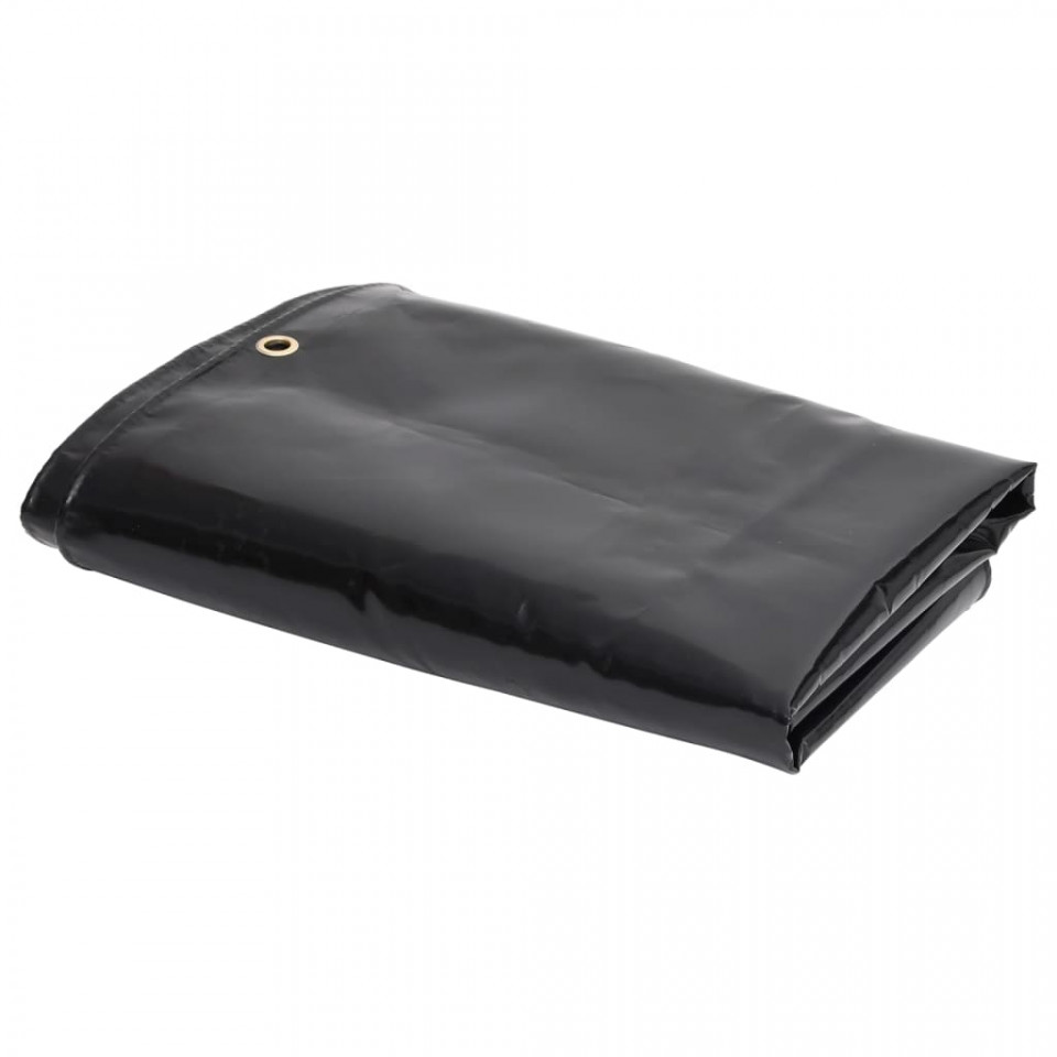 Prelată, negru, 3x4 m, 650 g/m²