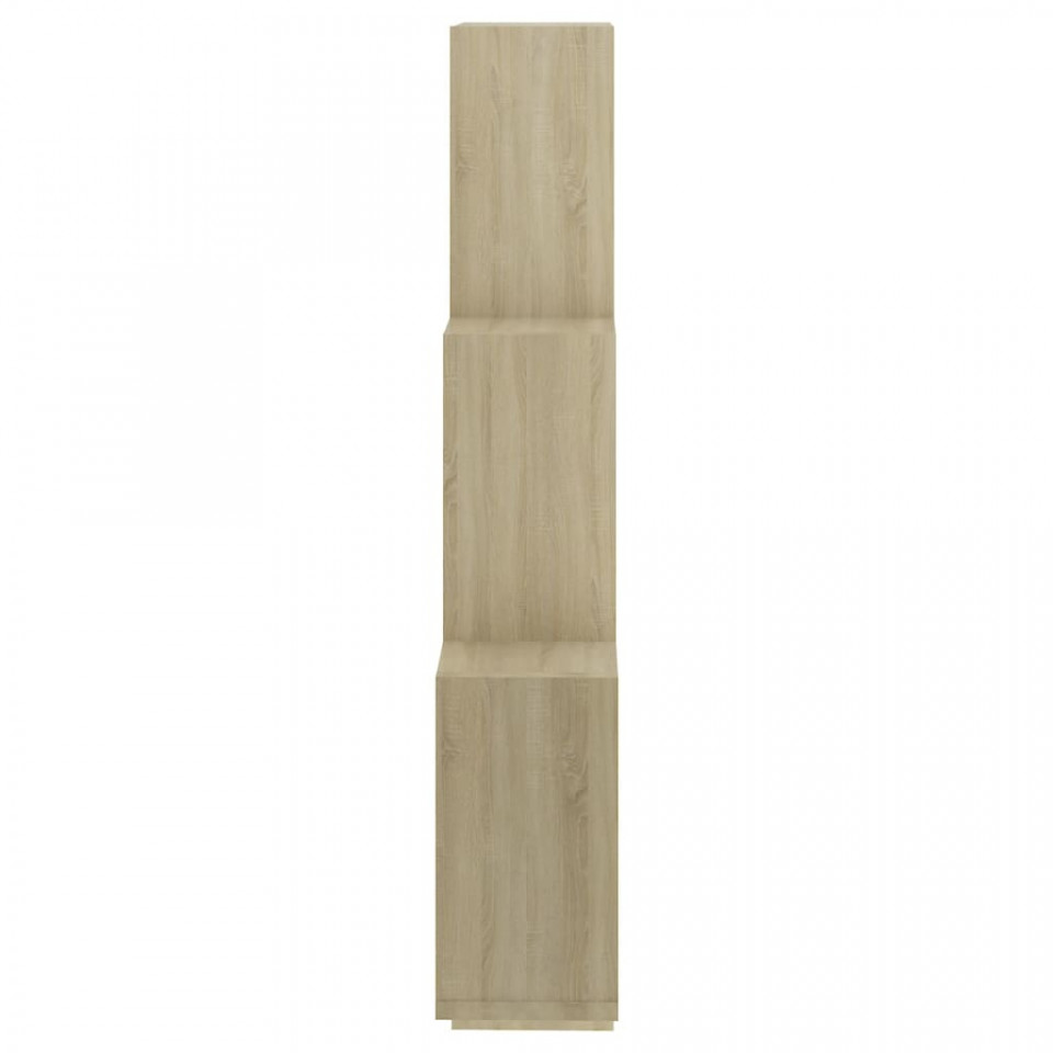 Raft de perete cub, stejar Sonoma, 78x15x93 cm, PAL