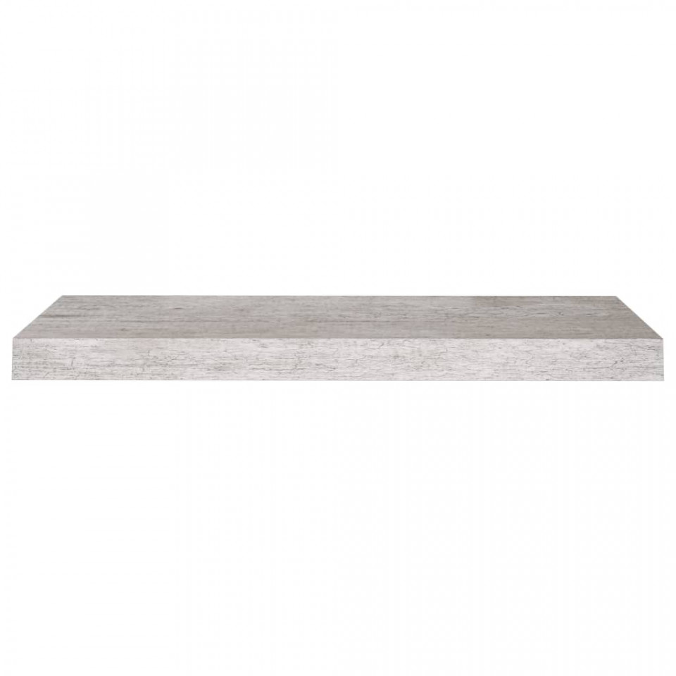 Rafturi de perete, 4 buc., gri beton, 60x23,5x3,8 cm, MDF