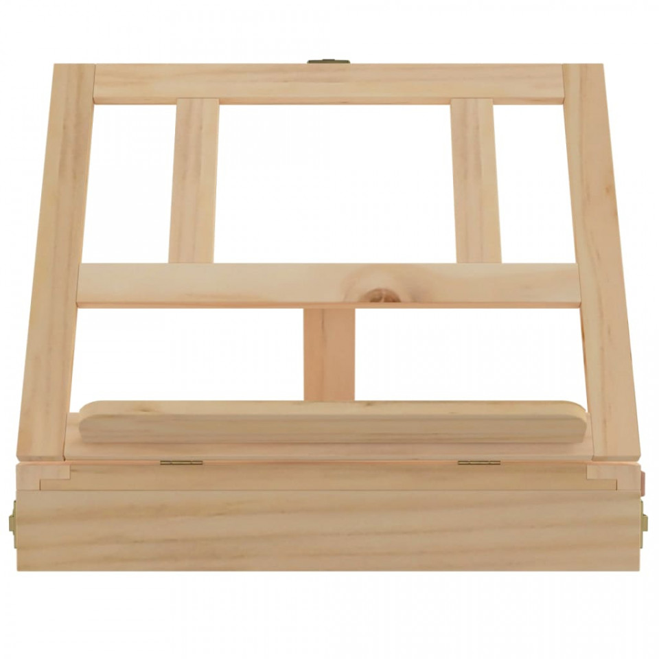 Șevalet de masă cu sertar, 33,5x25,5x7 cm, lemn masiv de pin