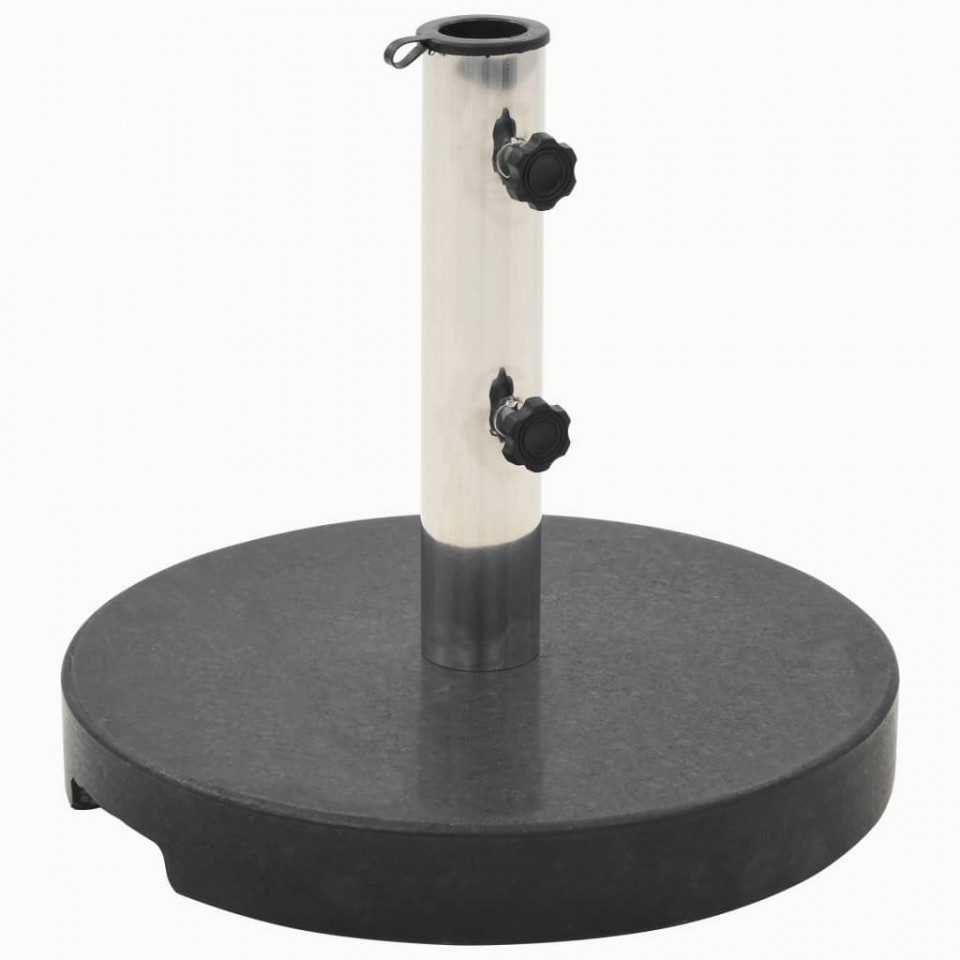 Suport umbrelă de soare, negru, granit, 20 kg, rotund Baze