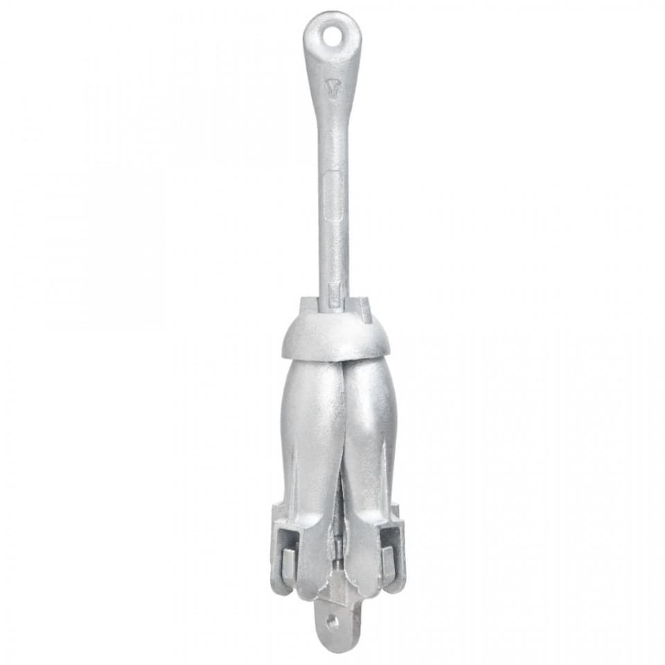 Ancoră pliabilă, argintiu, 4 kg, fier maleabil