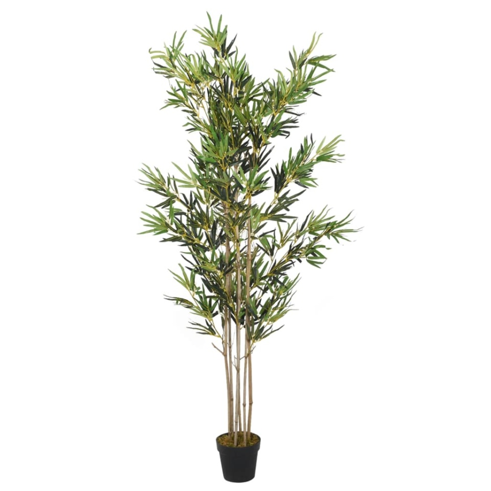 Arbore din bambus artificial 1380 de frunze 200 cm verde