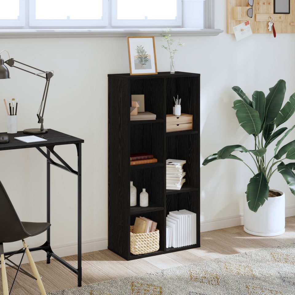 Bibliotecă Stejar Negru 50x25x105 cm Lemn prelucrat