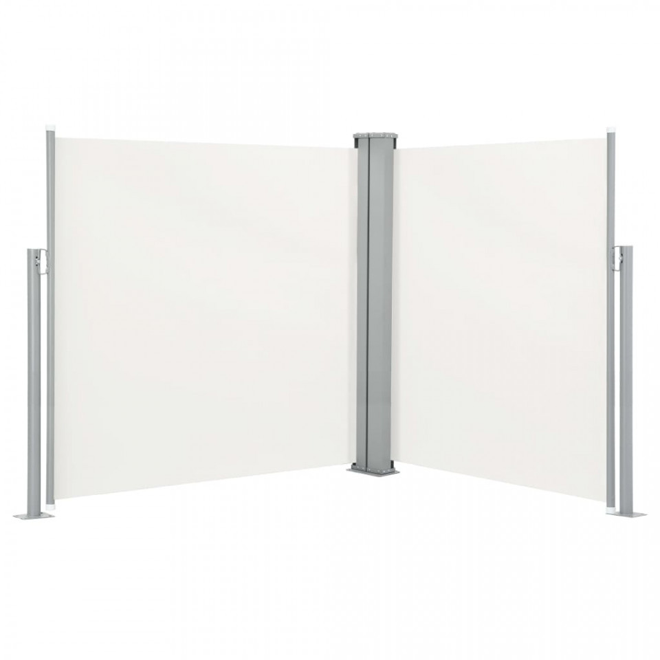 Copertină laterală retractabilă, crem, 140 x 600 cm