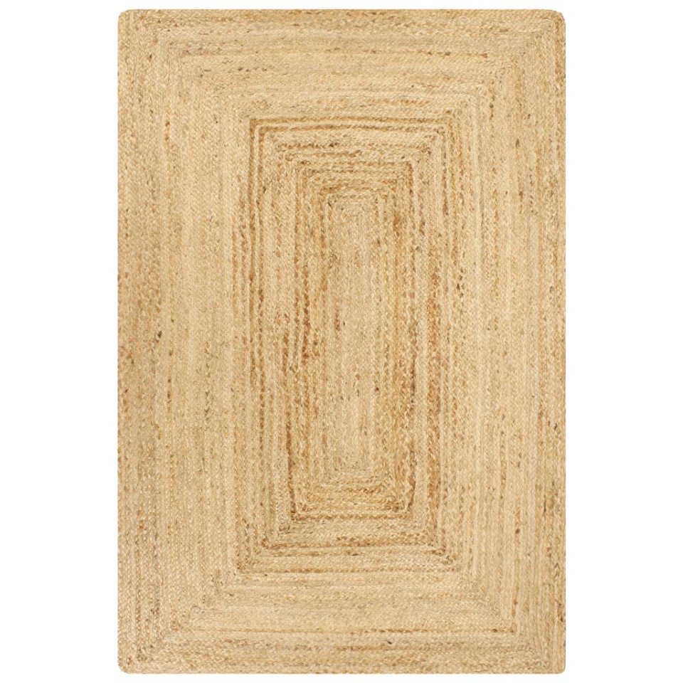 Covor manual, natural, 120 x 180 cm, iută