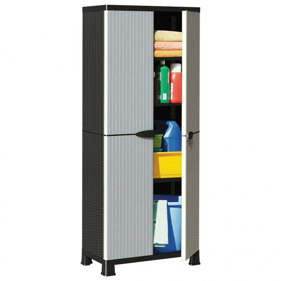 Dulap, 68x39x171,5 cm, design de ratan