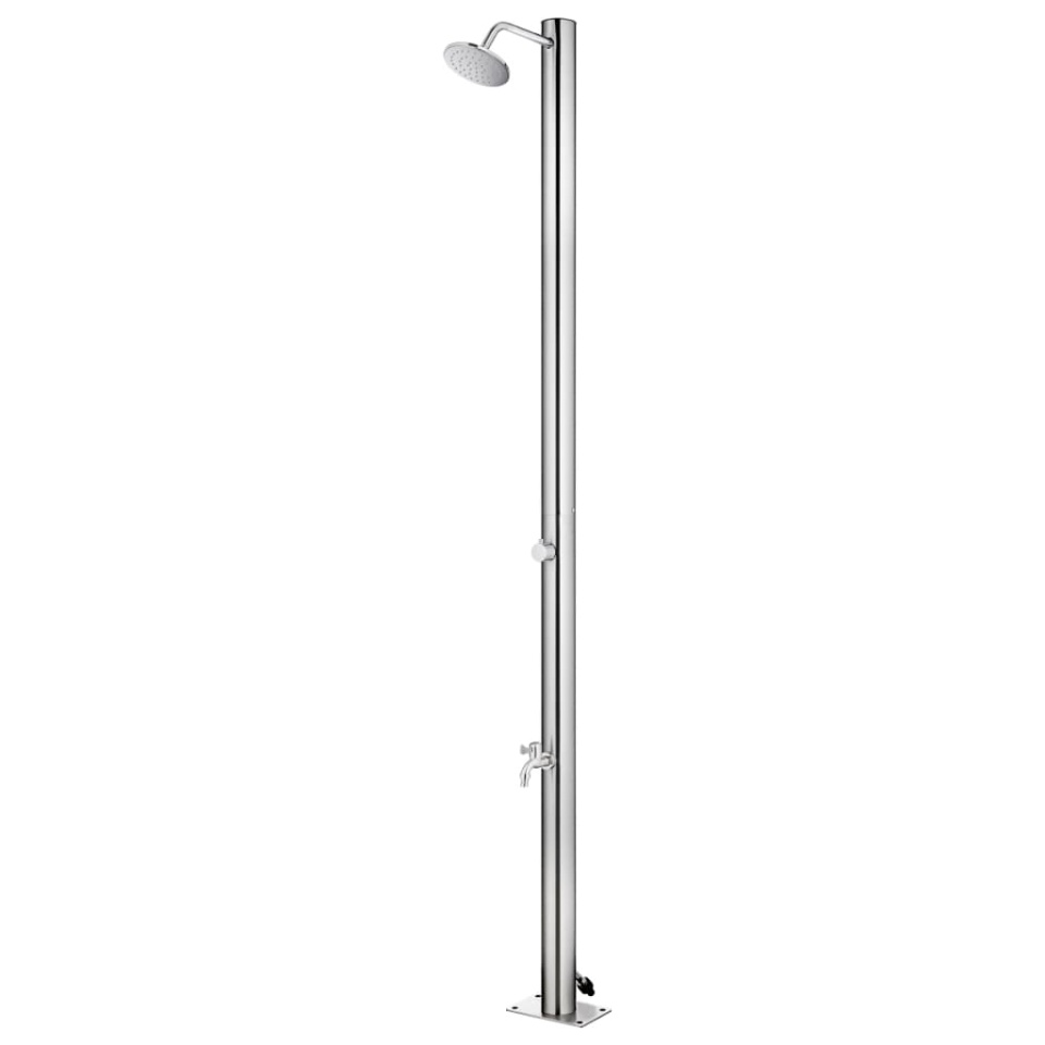 Duș pentru grădină, 215 cm, oțel inoxidabil