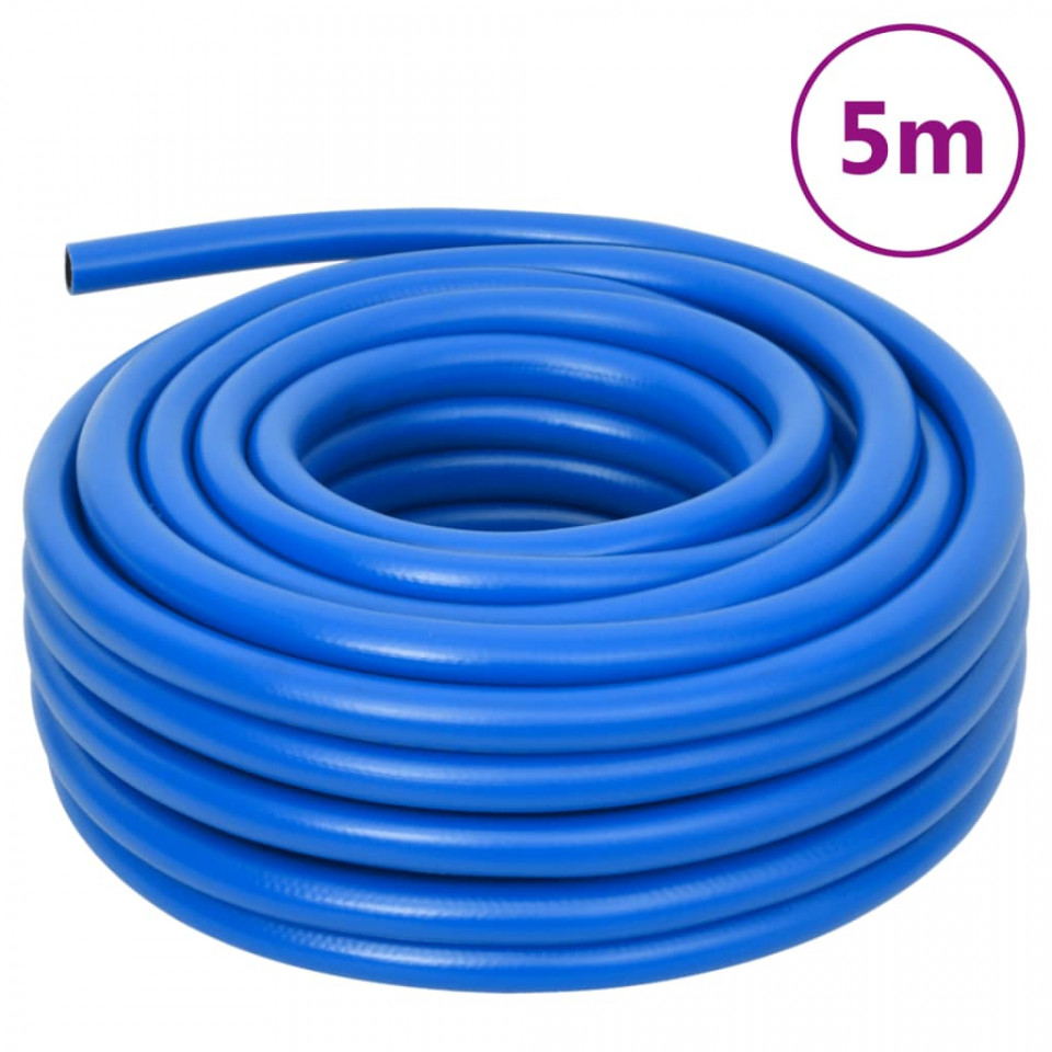 Furtun de aer, albastru, 5 m, PVC