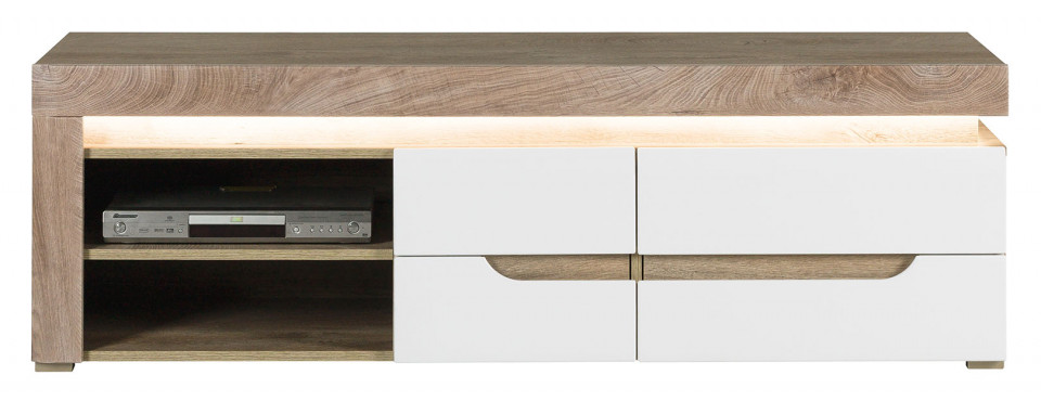 Irma Im-02 Oak/ White High Gloss Tv Stand