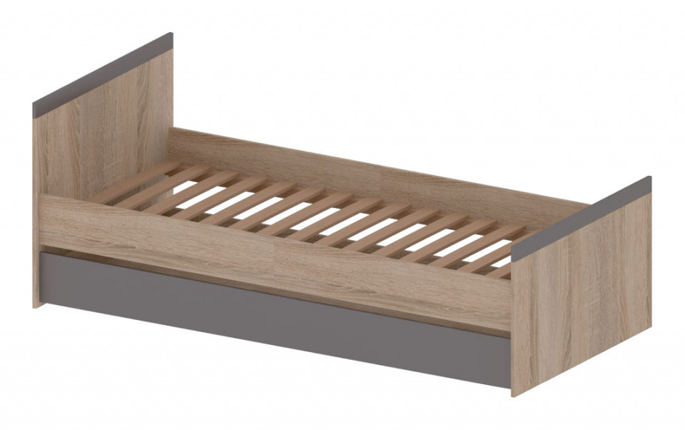 Madagaskar bed 90 l/p oak s/graphite