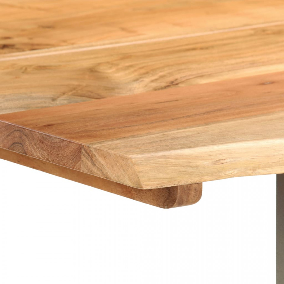 Masă de bucătărie, 160 x 80 x 76 cm, lemn masiv de acacia