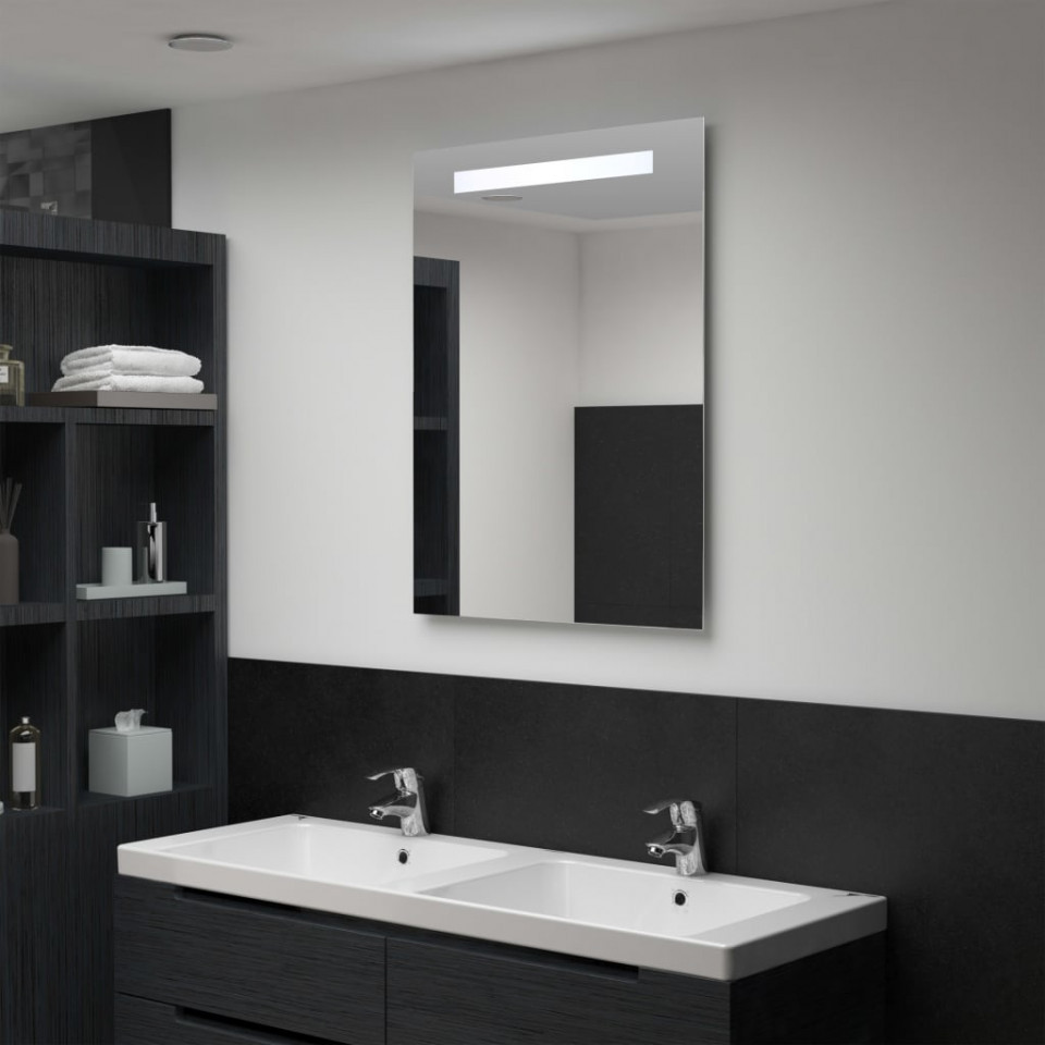 Oglindă cu LED de perete de baie, 60 x 80 cm baie