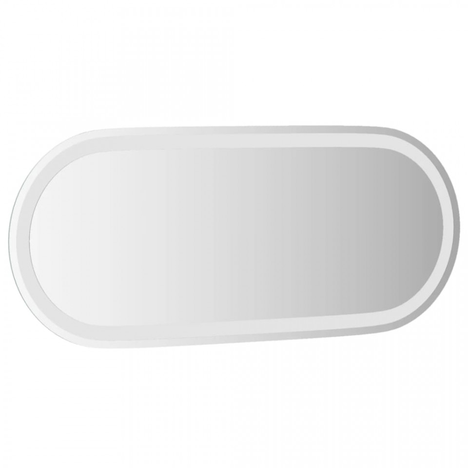 Oglindă de baie cu LED, 90x40 cm, ovală