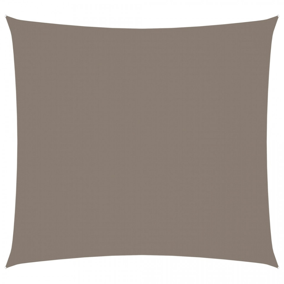 Pânză parasolar, gri taupe, 4,5x4,5 m, țesătură oxford, pătrat