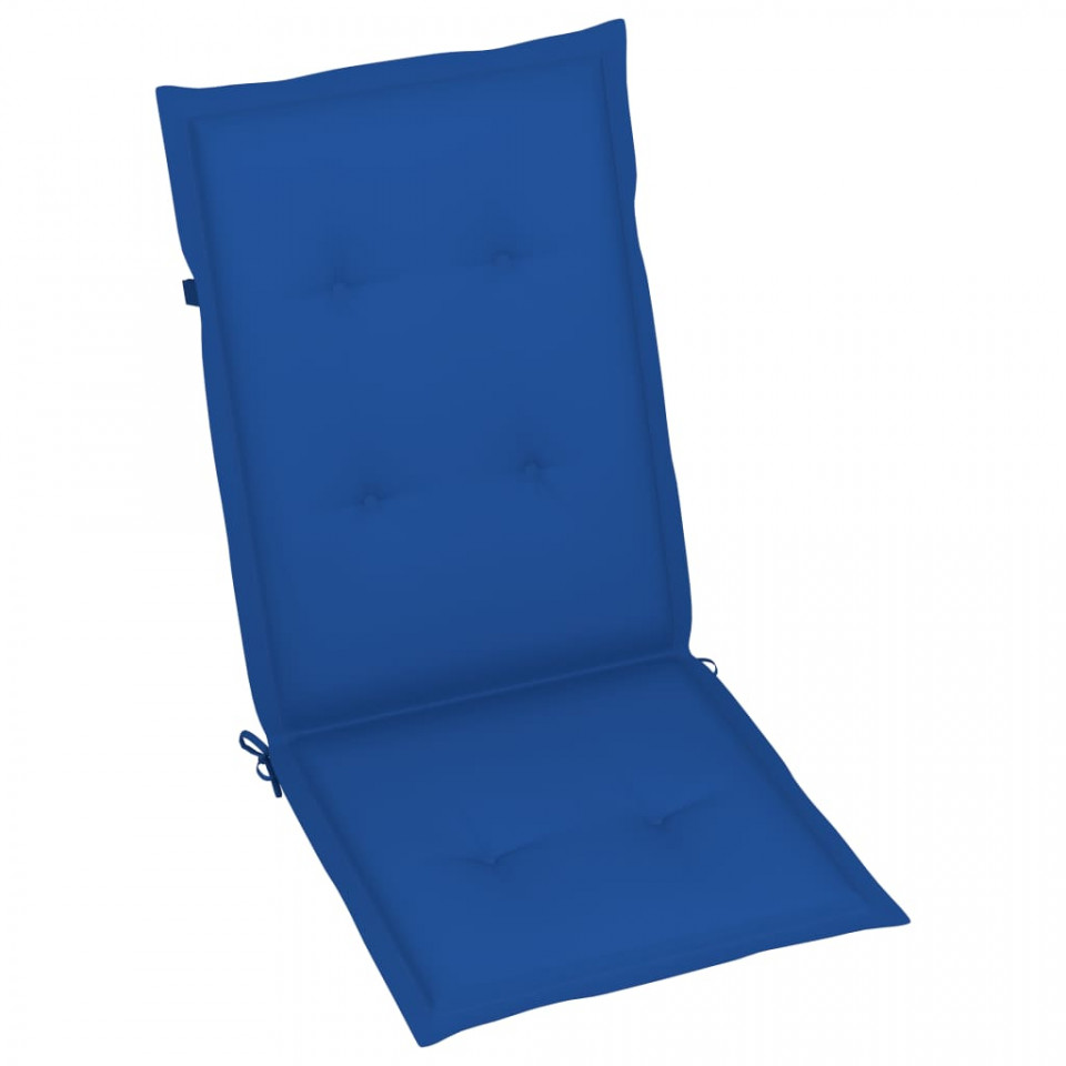 Poza Perne scaun de gradina, 6 buc., albastru regal, 120x50x3 cm