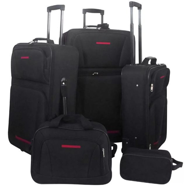 Set 5 bagaje/trollere negru Accesorii