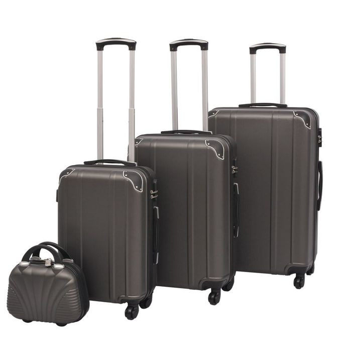 Set de valize cu carcasă tare, antracit, 4 buc. Accesorii