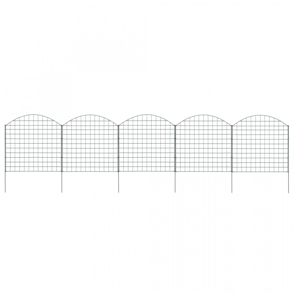 Set gard de iaz arcuit, verde, 77,5 x 78,5 cm