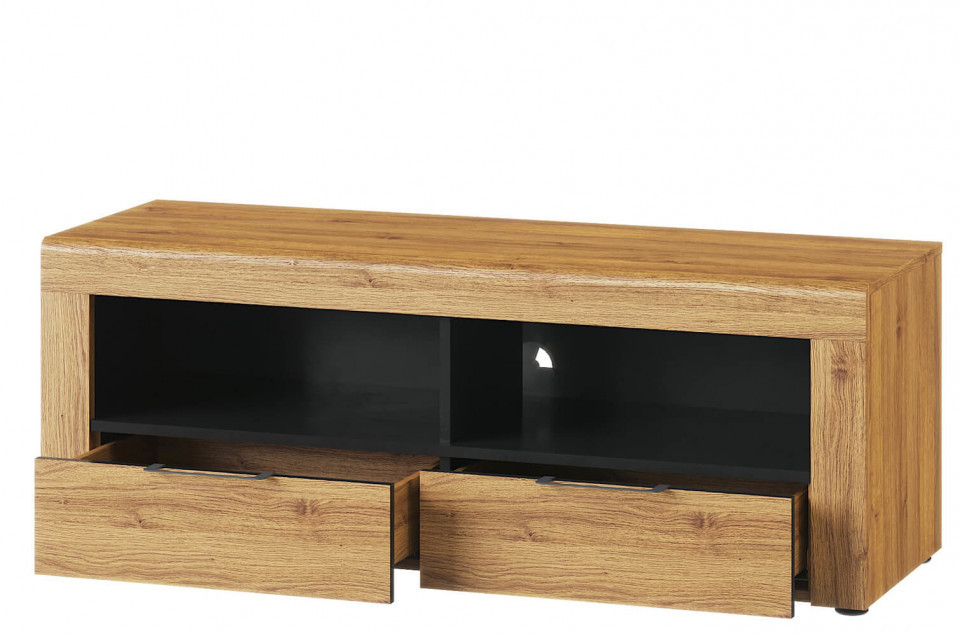 Stand Tv Kama 24 Oak Camargue/Black Camargue/Black