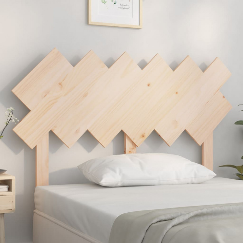 Tăblie de pat, 122,5x3x80,5 cm, lemn masiv de pin (si imagine noua