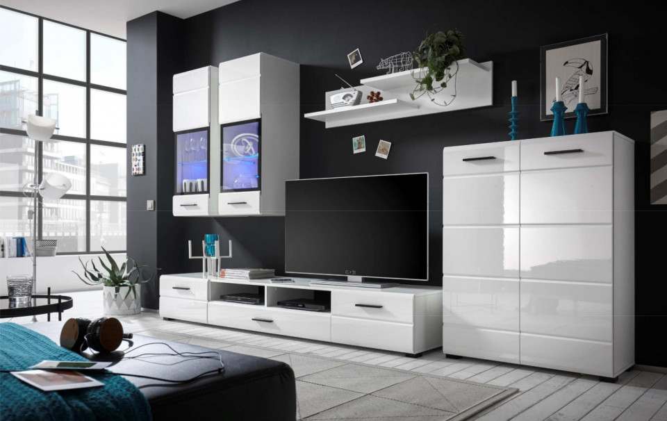 Unitate De Perete Arctic Alb/Alb Luciu