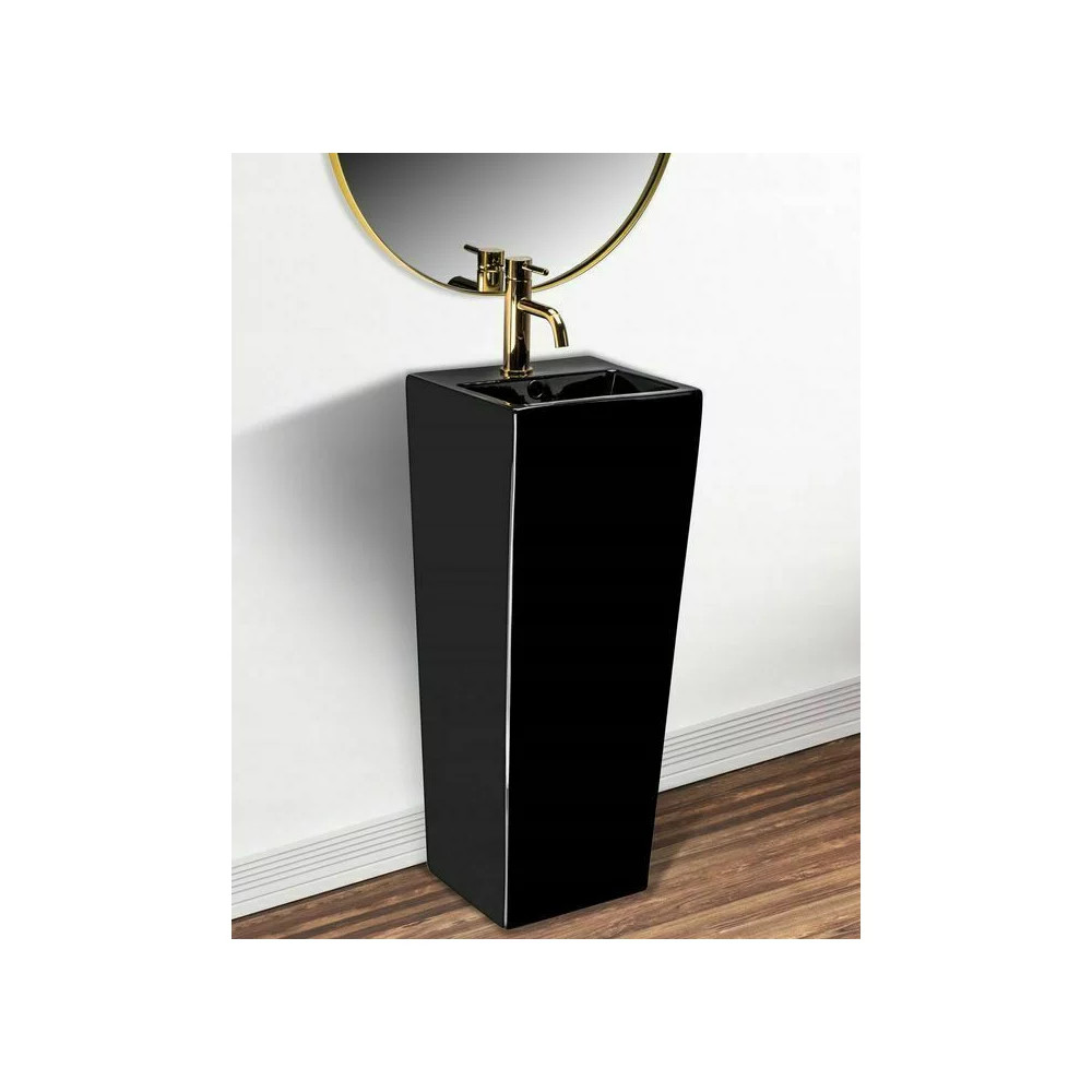 Lavoar freestanding Rea Kamila negru lucios - 1 | YEO