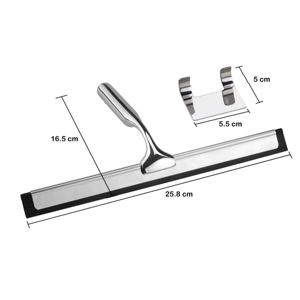 Racleta pentru sticla cu suport Rea auriu 26 cm