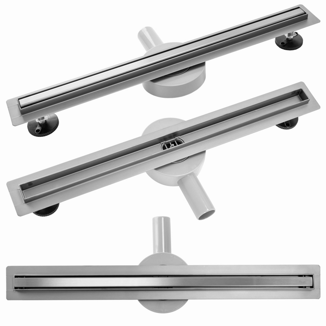 Set rigola pentru dus plus capac 50 cm Rea Neo Slim Pro Inox