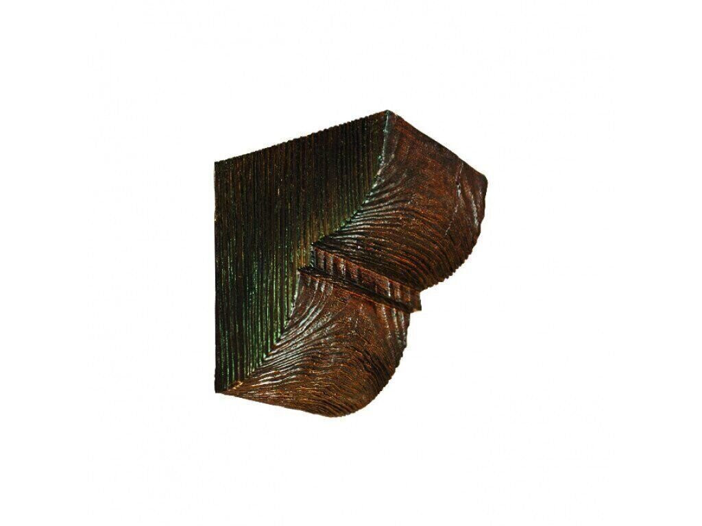 Consola decorativa din poliuretan, maro inchis, modern, ED016D - 12x12x14 cm