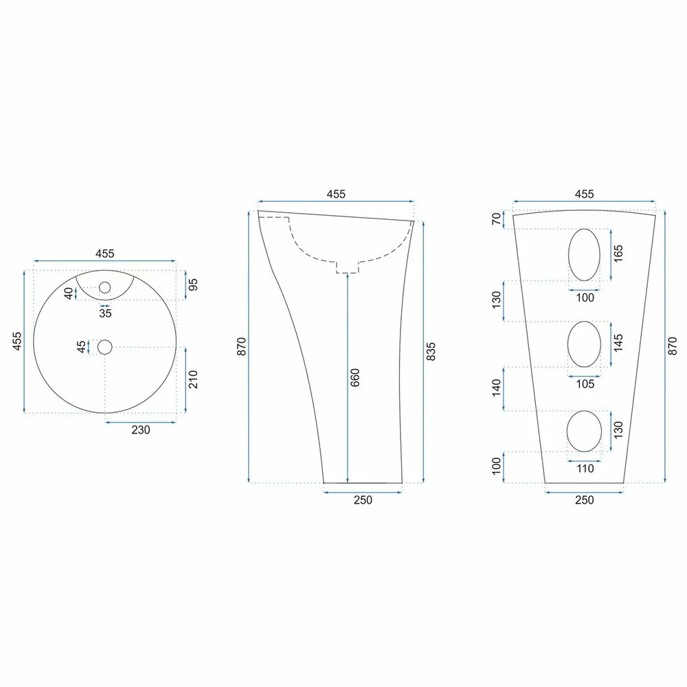 Lavoar freestanding Rea Agnes - 5 | YEO