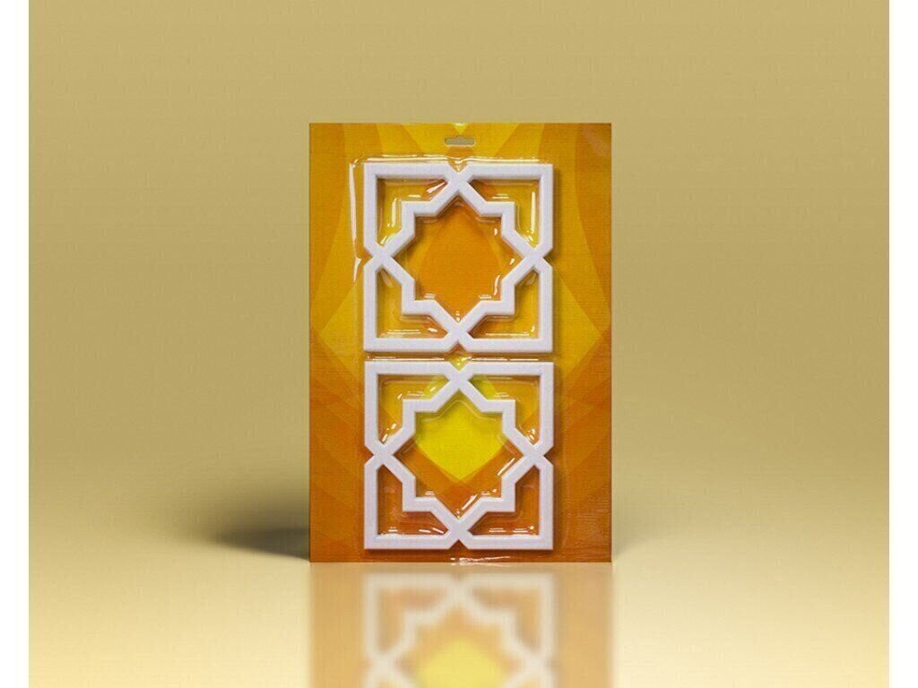 Set ornament din poliuretan A714 (1set=2buc) - 22.5 x 22.5 x 1.5 cm