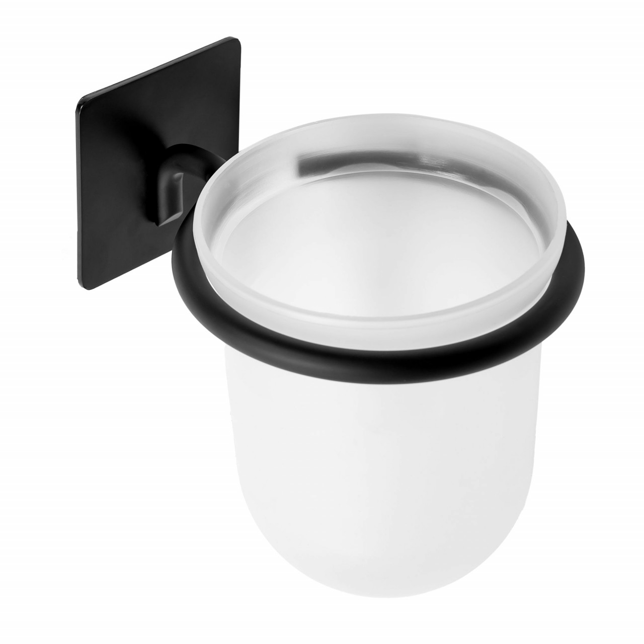 Perie WC Rea 322195A design rotund finisaj negru mat - 3 | YEO