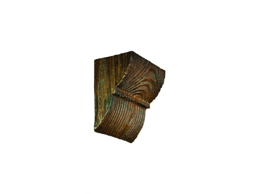 Consola decorativa din poliuretan, maro inchis, rustic, EQ017D - 9x6x10 cm
