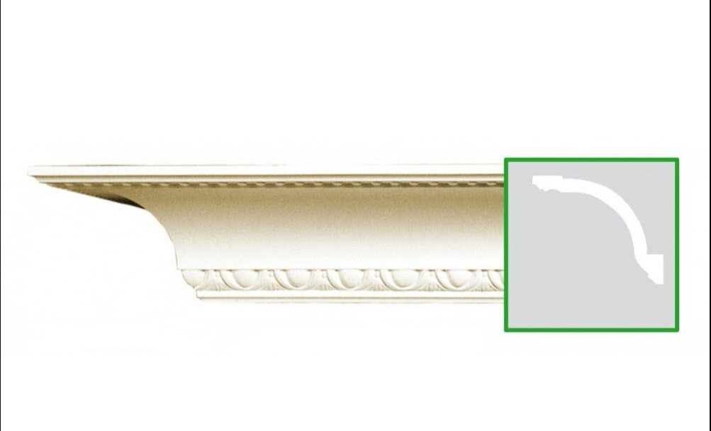 Cornisa decorativa din poliuretan C746 - 10.8x13.7x200 cm